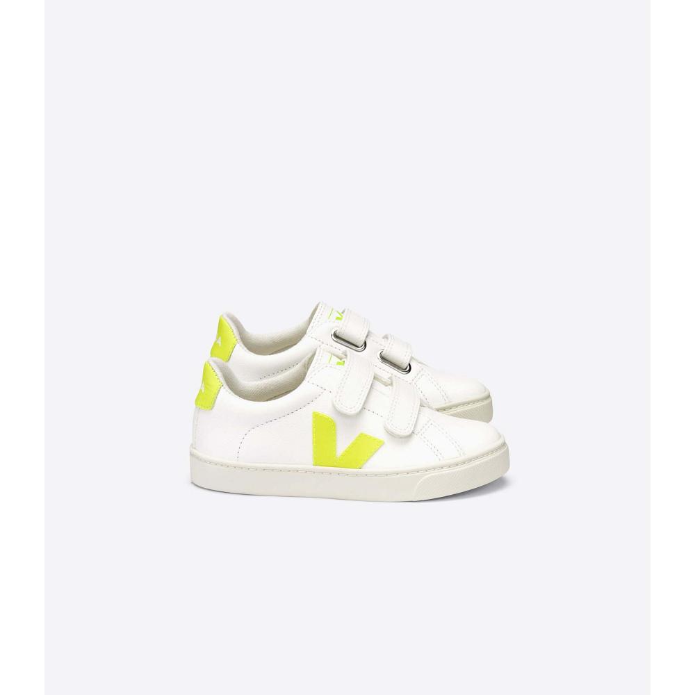Pantofi Copii Veja ESPLAR CHROMEFREE White/Green | RO 726GSO